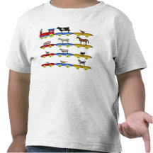 Train d'animal de ferme t-shirt