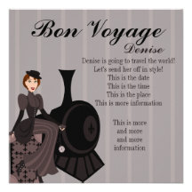 Train de vapeur Romance Invitation Personnalisable
