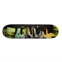 Traîner avec la planche à roulettes de la bande (v