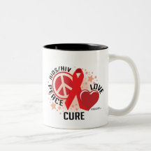Traitement d'amour de paix d'AIDS/HIV Tasse À Café
