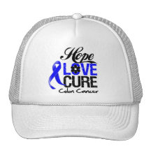 Traitement d'amour d'espoir de cancer du colon casquette de camionneur