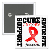 Traitement d'avocat de soutien d'HIV de SIDA Pin's Avec Agrafe