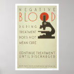 Traitement négatif de sang WPA 1939 Posters
