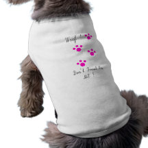 trame ! BANDE DE ROULEMENT DE _DO PAS SUR L'ANIMAL Tee-shirt Pour Toutou