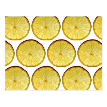 Tranche de citron carte postale