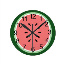 Tranche de pastèque horloges