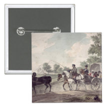 Transport belge de chariot enroulé du champ pin's