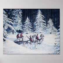 Transport de rondin poster