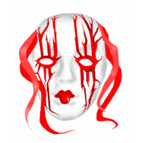 Transport rouge de masque t-shirt