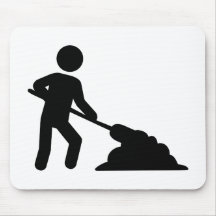 Travailleur de la construction tapis de souris
