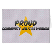 Travailleur social fier de la Communauté Carte De Vœux
