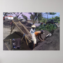 Travailleurs de Bali Affiches