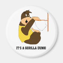 Tremper de claquement de gorille de bande dessinée magnets pour réfrigérateur