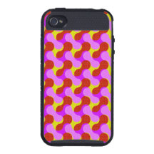 Trendy Unique Bright ZigZag Pattern iPhone 4/4S Cases