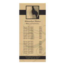 Trendy van de het kuuroordprijs van de silhouetsal reclamekaart ontwerp