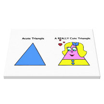 Triangle aiguë une triangle vraiment mignonne toile tendue sur châssis
