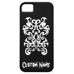 Tribal blanc noir classique élégant simple frais coques iPhone 5