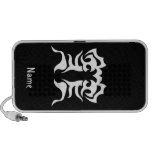 Tribal blanc noir classique élégant simple frais haut-parleurs iPod