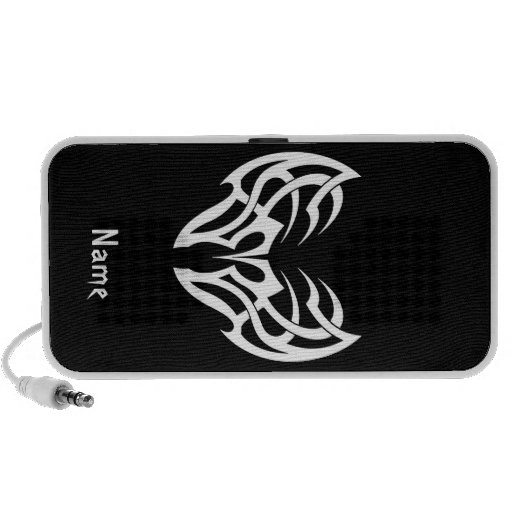 Tribal blanc noir classique élégant simple frais haut-parleur portable