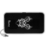Tribal blanc noir classique élégant simple frais haut-parleurs ordinateur portable