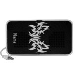 Tribal blanc noir classique élégant simple frais haut-parleur iPod