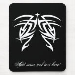 Tribal blanc noir classique élégant simple frais tapis de souris
