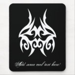 Tribal blanc noir classique élégant simple frais tapis de souris