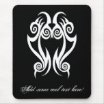 Tribal blanc noir classique élégant simple frais tapis de souris