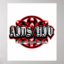 Tribal d'AIDS/HIV Poster