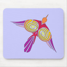 tribal Vogel bird Mousepad