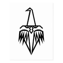 tribal witch postkarte