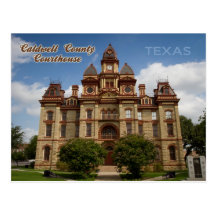 Tribunal du comté de Caldwell, Lockhart, le Texas Carte Postale