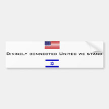 Tribune met Israël Bumperstickers