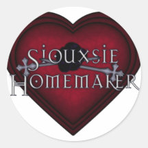 Tricot de ménagère de Siouxsie (rouge) Adhésif