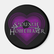 Tricot de ménagère de Siouxsie (violet) Magnets Pour Réfrigérateur