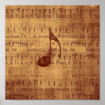 Trilling/Muzieknoot Print