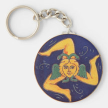 Trinacria Keychain Porte-clefs