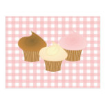 Trio de petit gâteau cartes postales