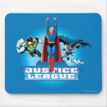 Trio de puissance de ligue de justice tapis de souris