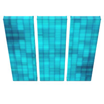 Triptyque bleu de glace toiles tendues sur châssis