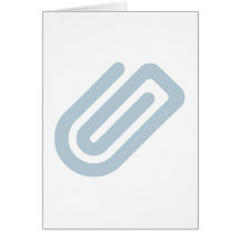 Trombone papier clip cartes de vœux