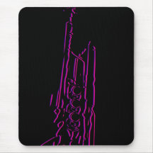 Trompette abstraite Mousepad de jazz Tapis De Souris