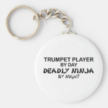 Trompette Ninja mortel par nuit Porte-clef
