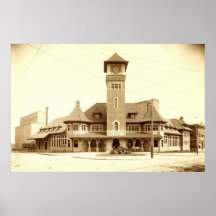 Tronc grand Depot ferroviaire, affiche 1903