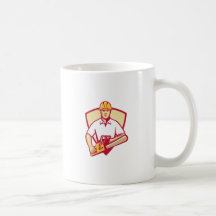 tronçonneuse de jardinier d'arboriste de chirurgie tasse à café