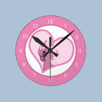 'Trop horloge d'amour horloges murales
