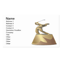 Trophée de golf modèles de cartes de visite