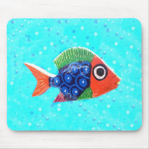 Tropische Vissen Mousepad Muis Mat