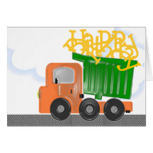 Troquez anniversaire (orange) de la livraison le j carte de vœux