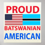 Trotse Batswanian Amerikaan Plaat